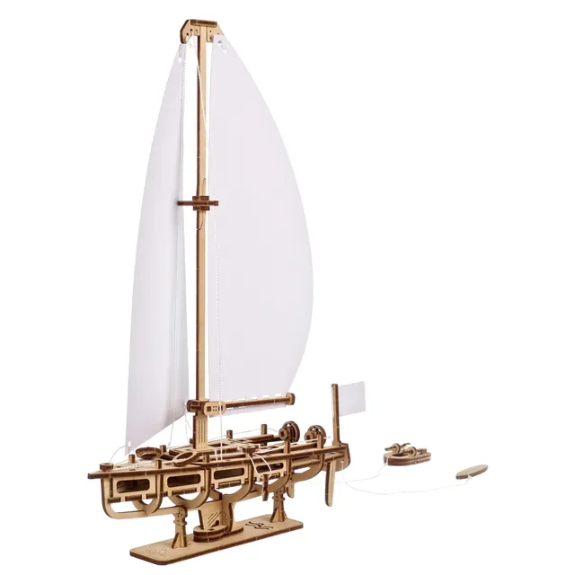 ugears-ocean-beauty-yacht-kit-modellismo-barca-a-vela-in-legno-u-mini image 1