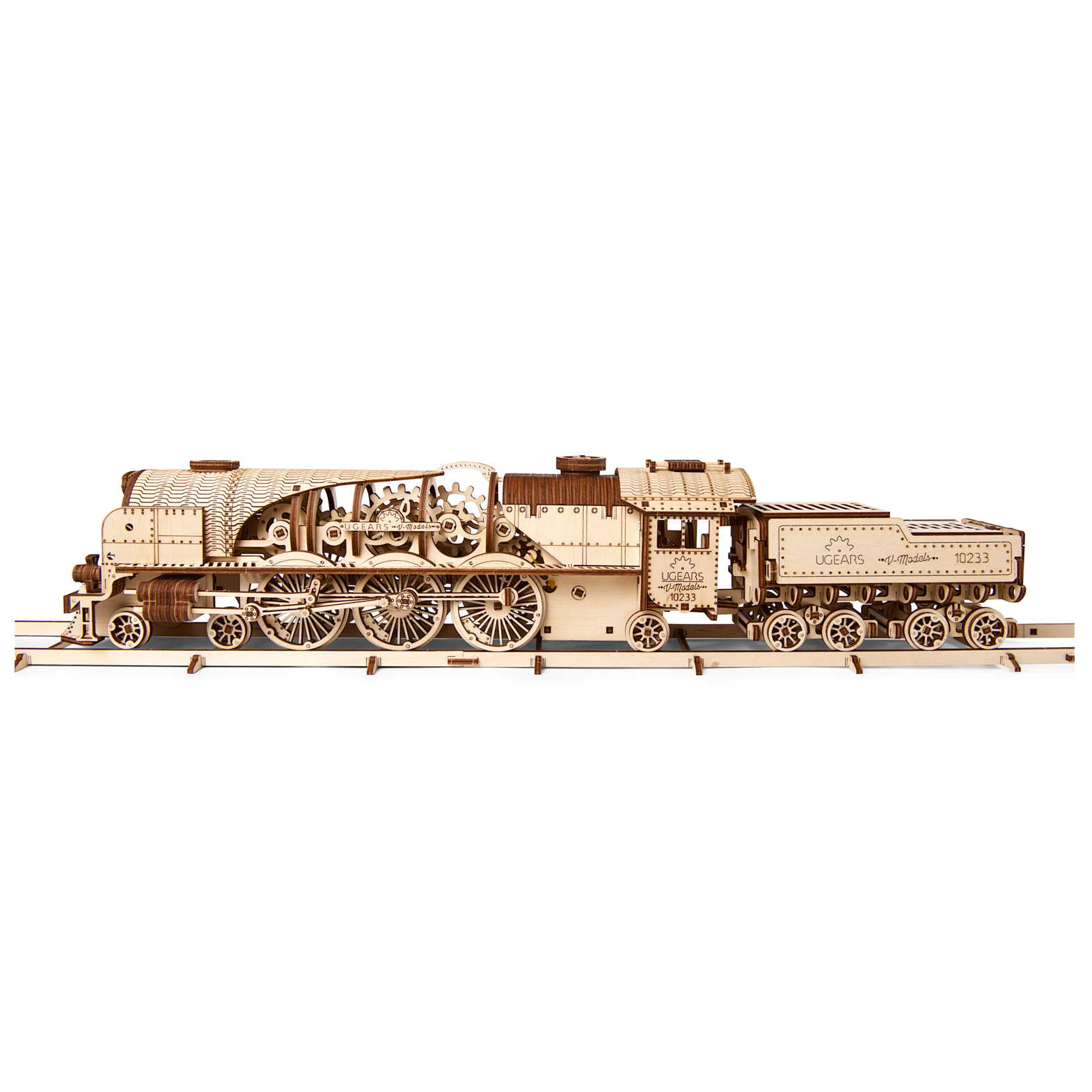 ugears-v-express-treno-a-vapore-con-tender-kit-in-legno image 3
