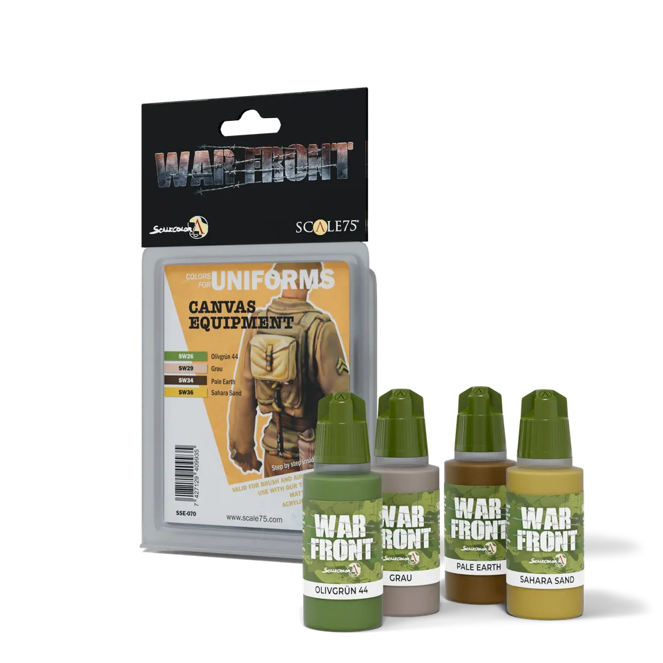 scale75-warfront-canvas-equipment-set-4-colori-acrilici-per-equipaggiamento-tela image 1