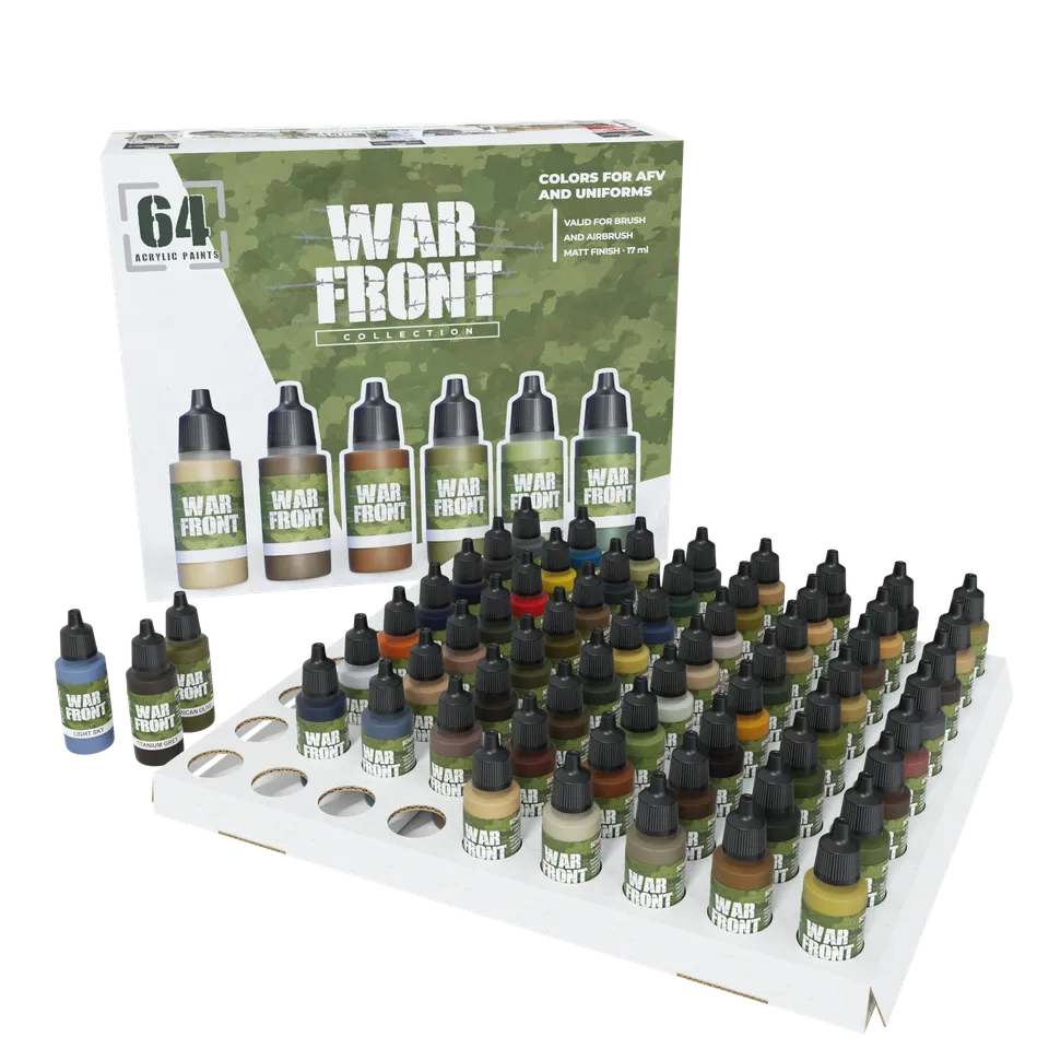 scale75-warfront-collection-64x17ml-set-completo-colori-militari image 1