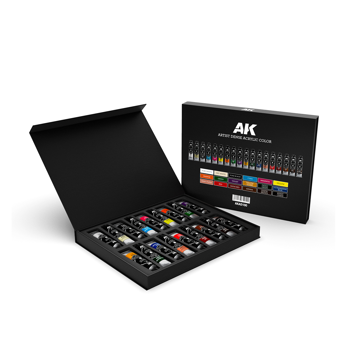 ak-interactive-deluxe-edition-box-18-colori-acrilici-densi-per-artisti image 2