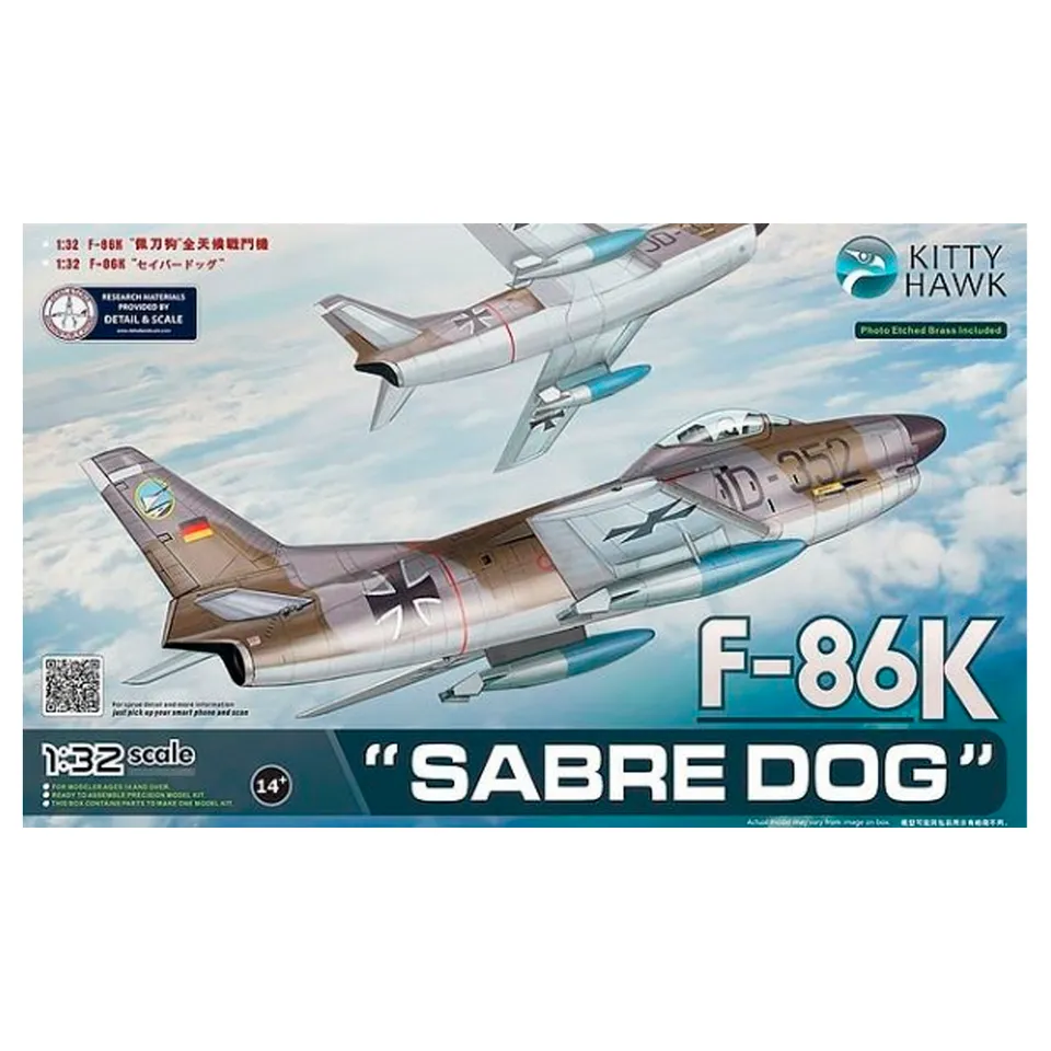 ak-interactive-f-86k-sabre-dog-1-32-kit-aereo-da-costruire image 1