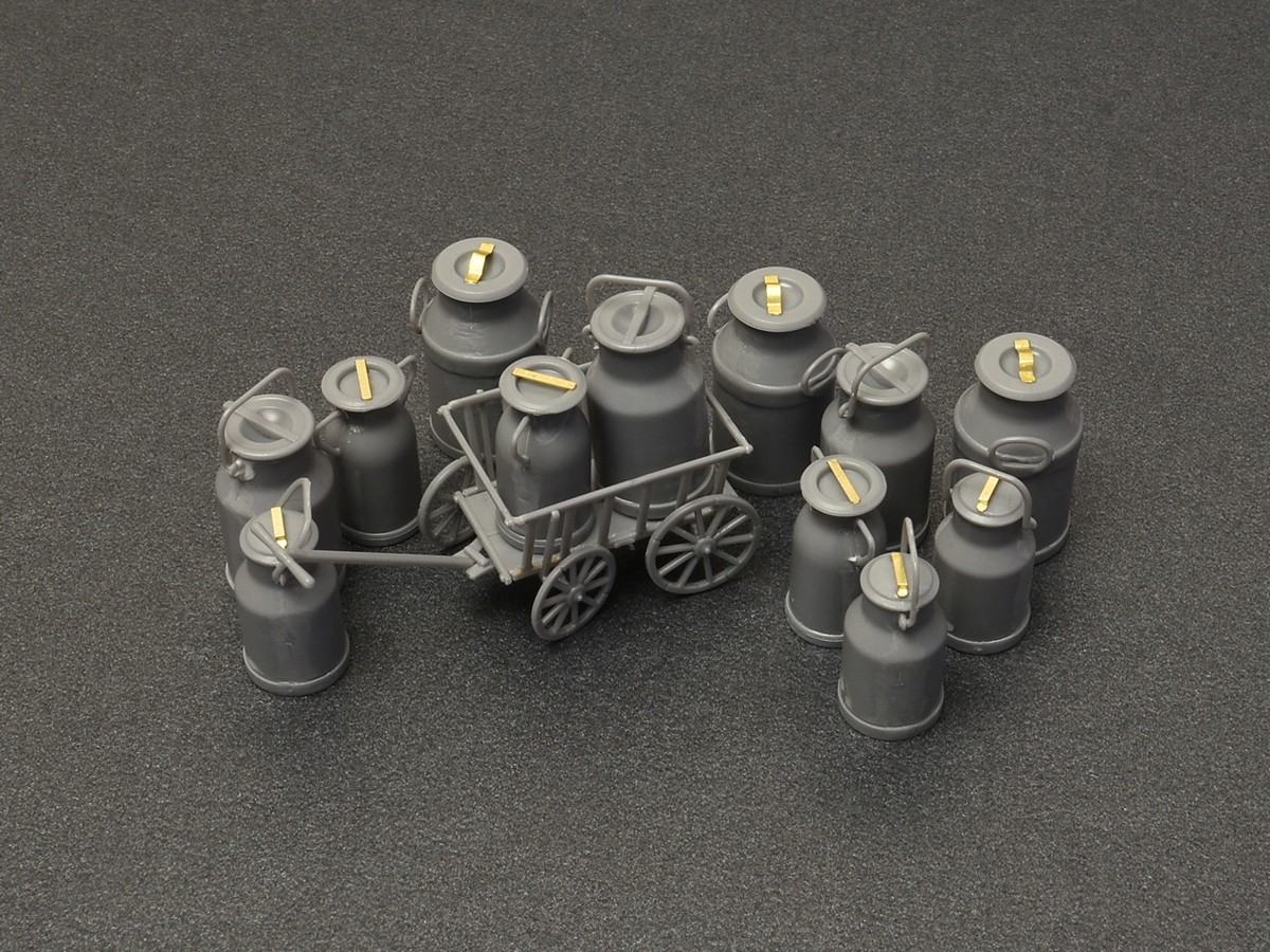 ak-interactive-1-35-milk-cans-with-small-cart-2 image 2