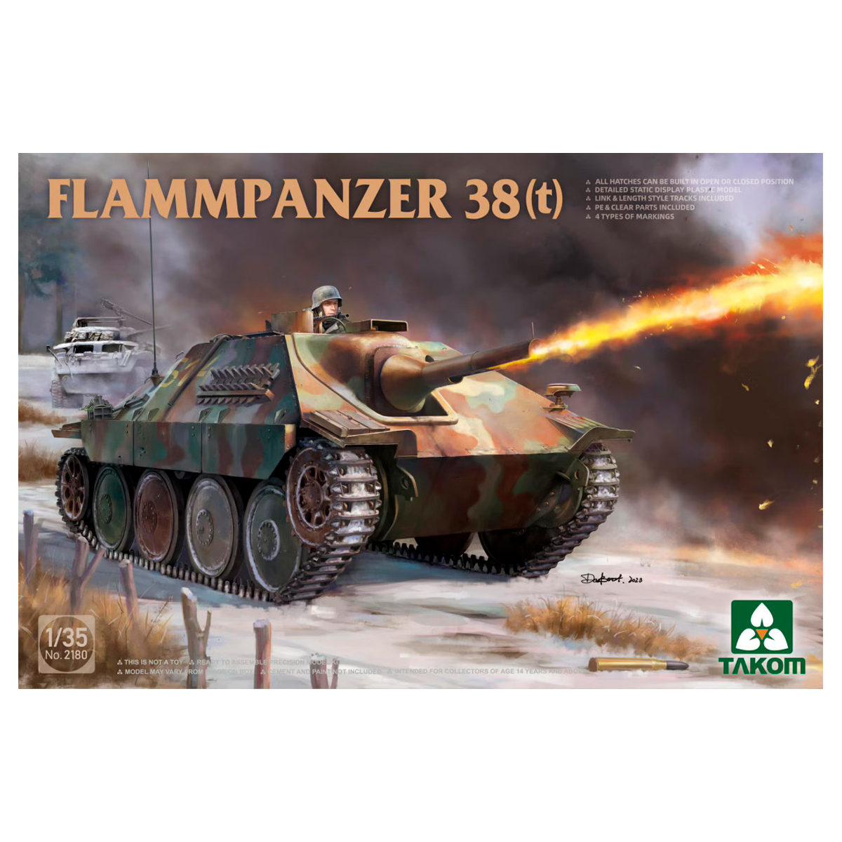 ak-interactive-flammpanzer-38-t-kit-modellismo-carro-lanciafiamme-scala-1-35 image 1