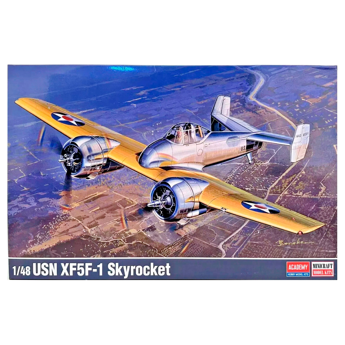 ak-interactive-1-48-usn-xf5f-1-skyrocket-kit-di-modellismo-aereo-militare image 1