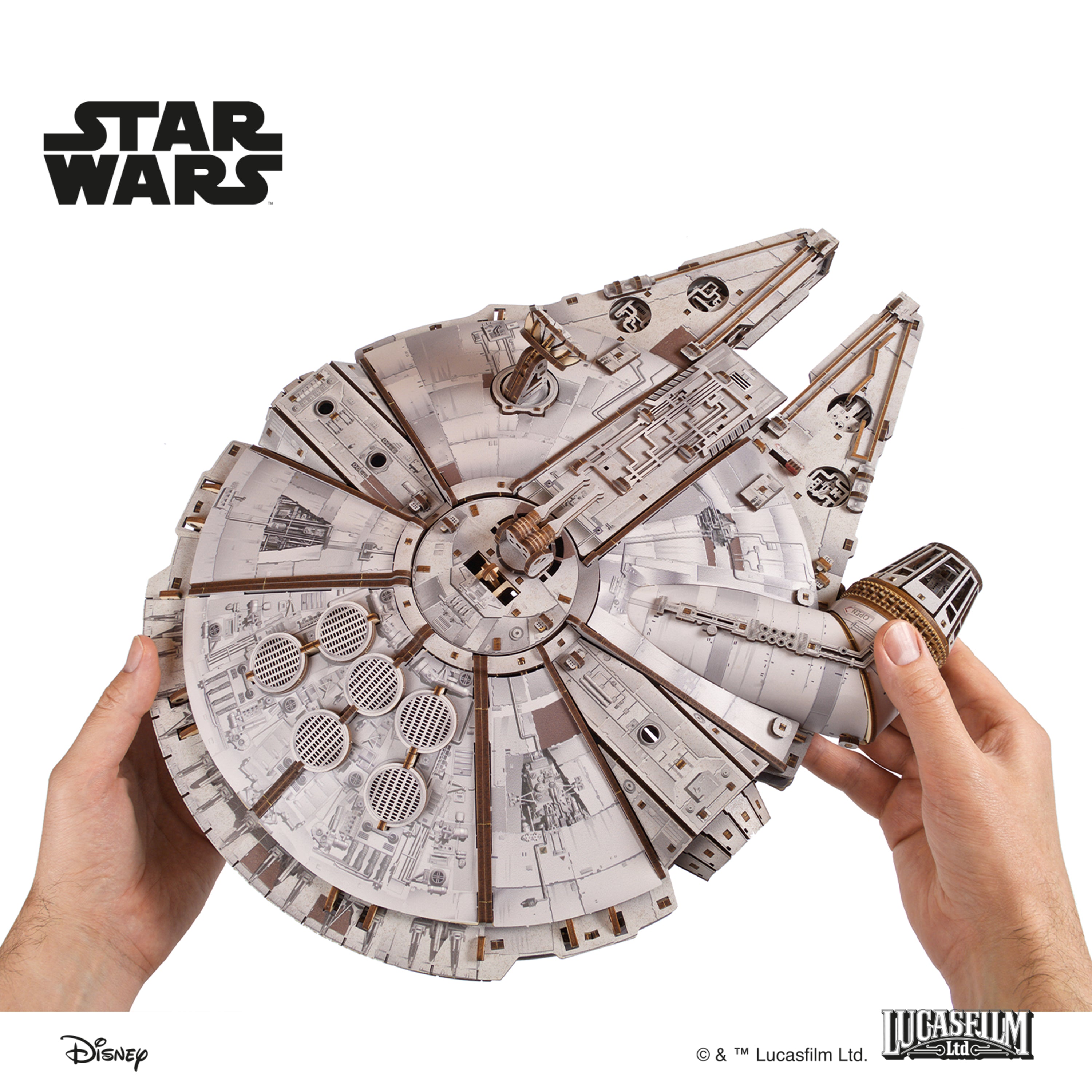 ugears-millennium-falcon-star-wars-1-75-astronave-da-costruire image 8