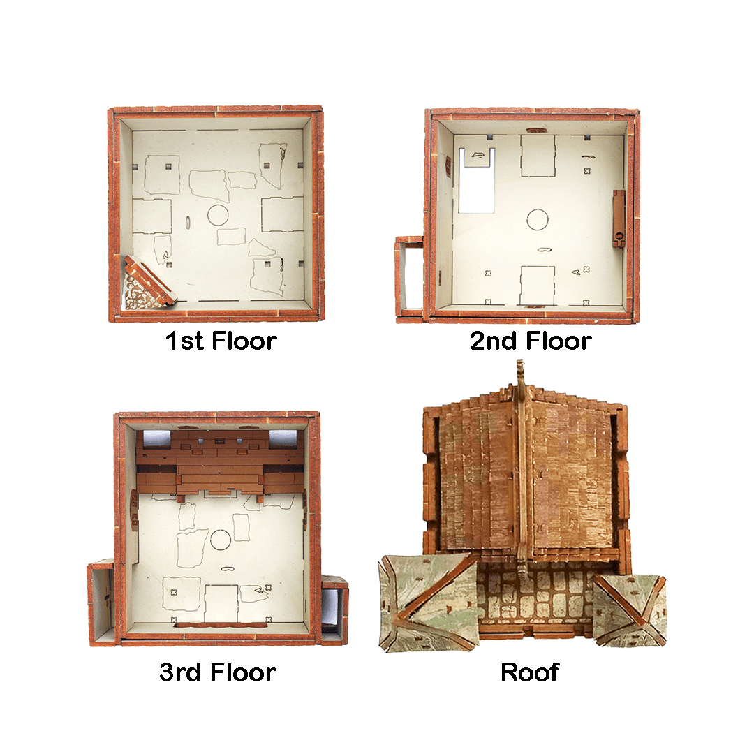 ak-interactive-great-castle-tower-28mm-scale-torre-per-scenari-wargame image 6