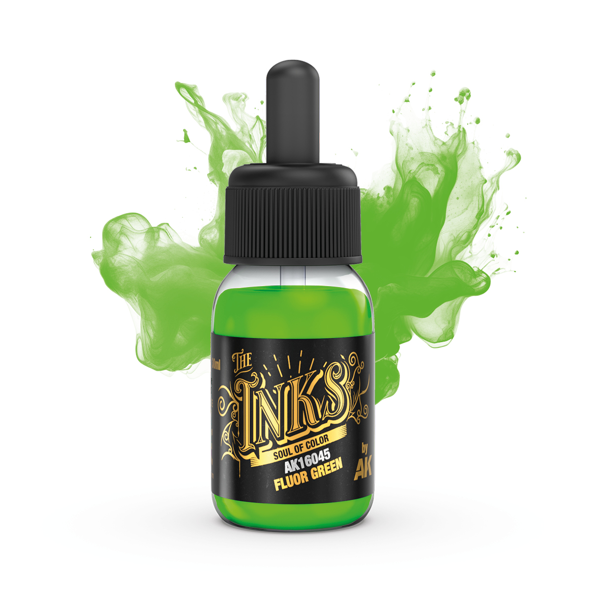 ak-interactive-fluor-green-ink-inchiostro-verde-fluorescente image 1
