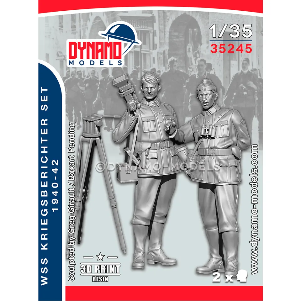 ak-interactive-1-35-german-wss-kriegsberichter-set image 1