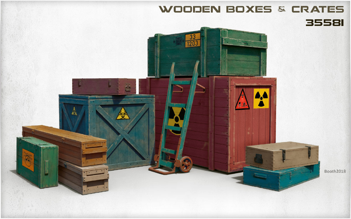 ak-interactive-1-35-wooden-boxes-crates-set-di-12-casse-in-legno-per-modellismo image 4