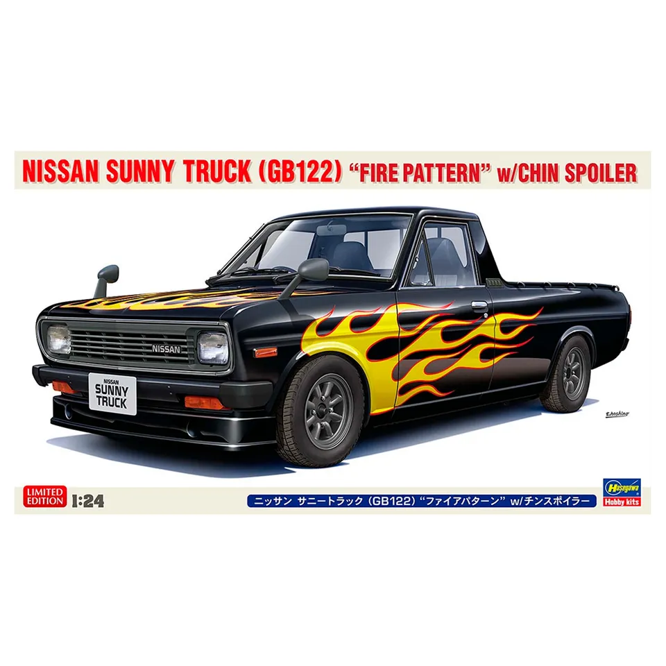ak-interactive-1-24-nissan-sunny-truck-gb122-fire-pattern-con-chin-spoiler-kit-d image 1