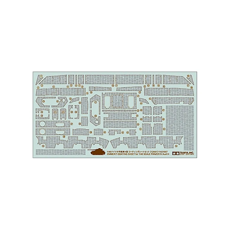 ak-interactive-1-48-panzer-iv-h-foglio-zimmerit-dettaglio-modellismo image 1