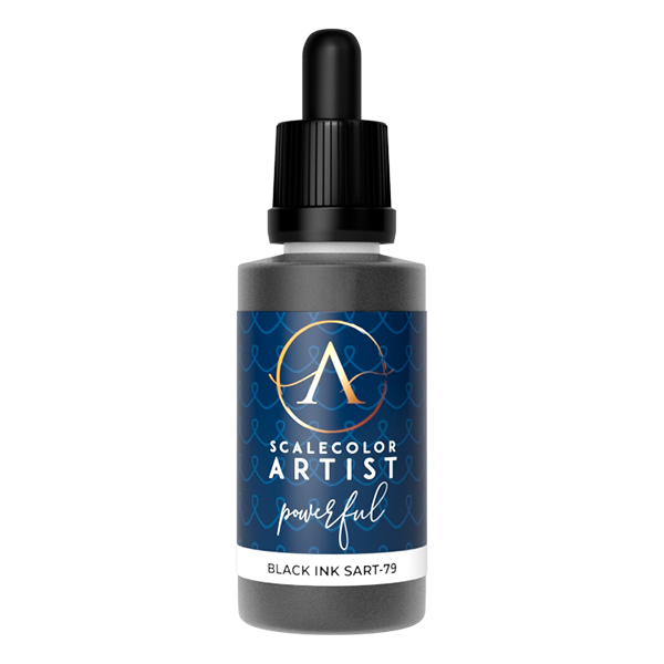 scale75-scalecolor-artist-black-ink-inchiostro-acrilico-20ml image 1