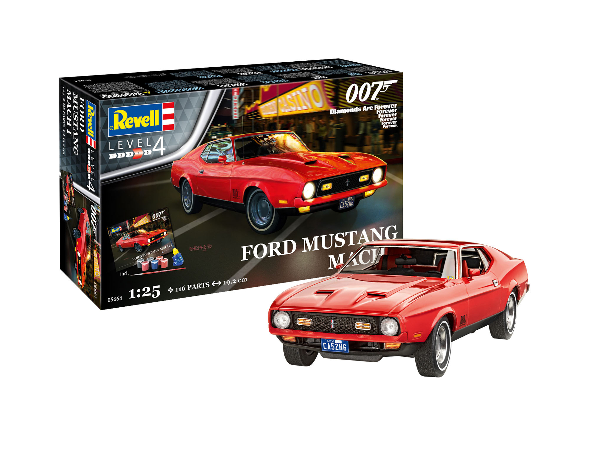 ak-interactive-1-25-ford-mustang-james-bond-gift-set-kit-di-modellismo image 2