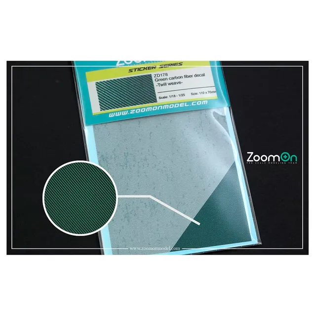 ak-interactive-green-carbon-fiber-decal-twill-weave-decalcomania-modellismo image 1