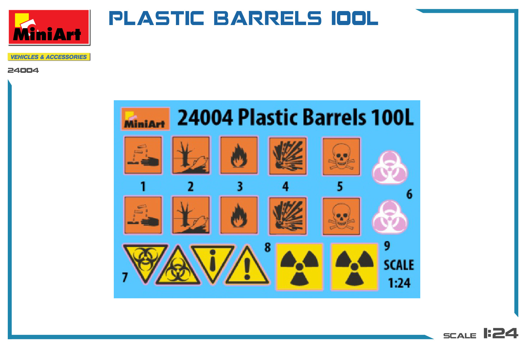ak-interactive-1-24-plastic-barrels-100l-set-di-barili-per-modellismo image 2