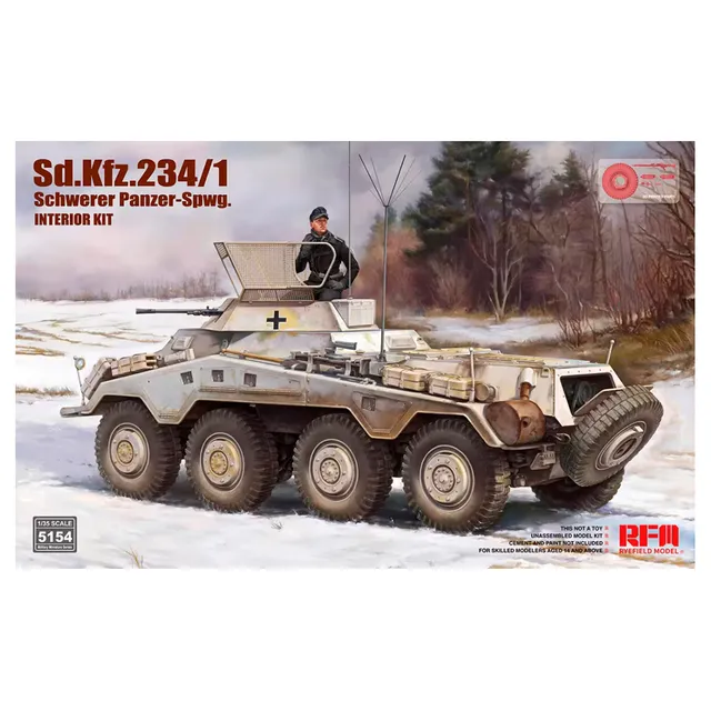 ak-interactive-1-35-sd-kfz-234-1-schwerer-panzer-spwg-interior-kit image 1