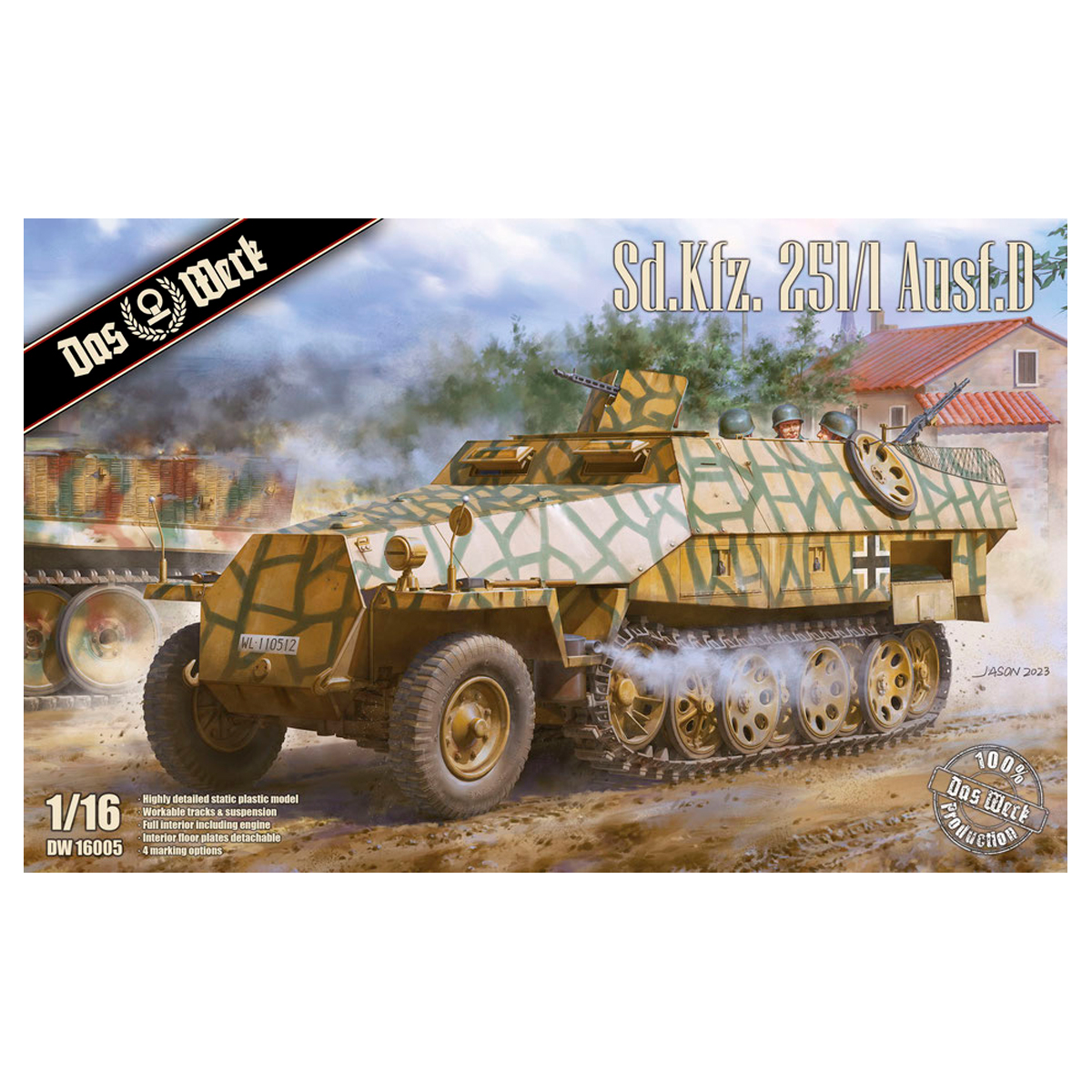 ak-interactive-sd-kfz-251-1-ausf-d-in-scala-1-16-kit-modellismo image 1