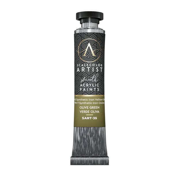 scale75-olive-green-artist-acrilico-cremoso-premium-20ml-per-pennello-e-aerograf image 1