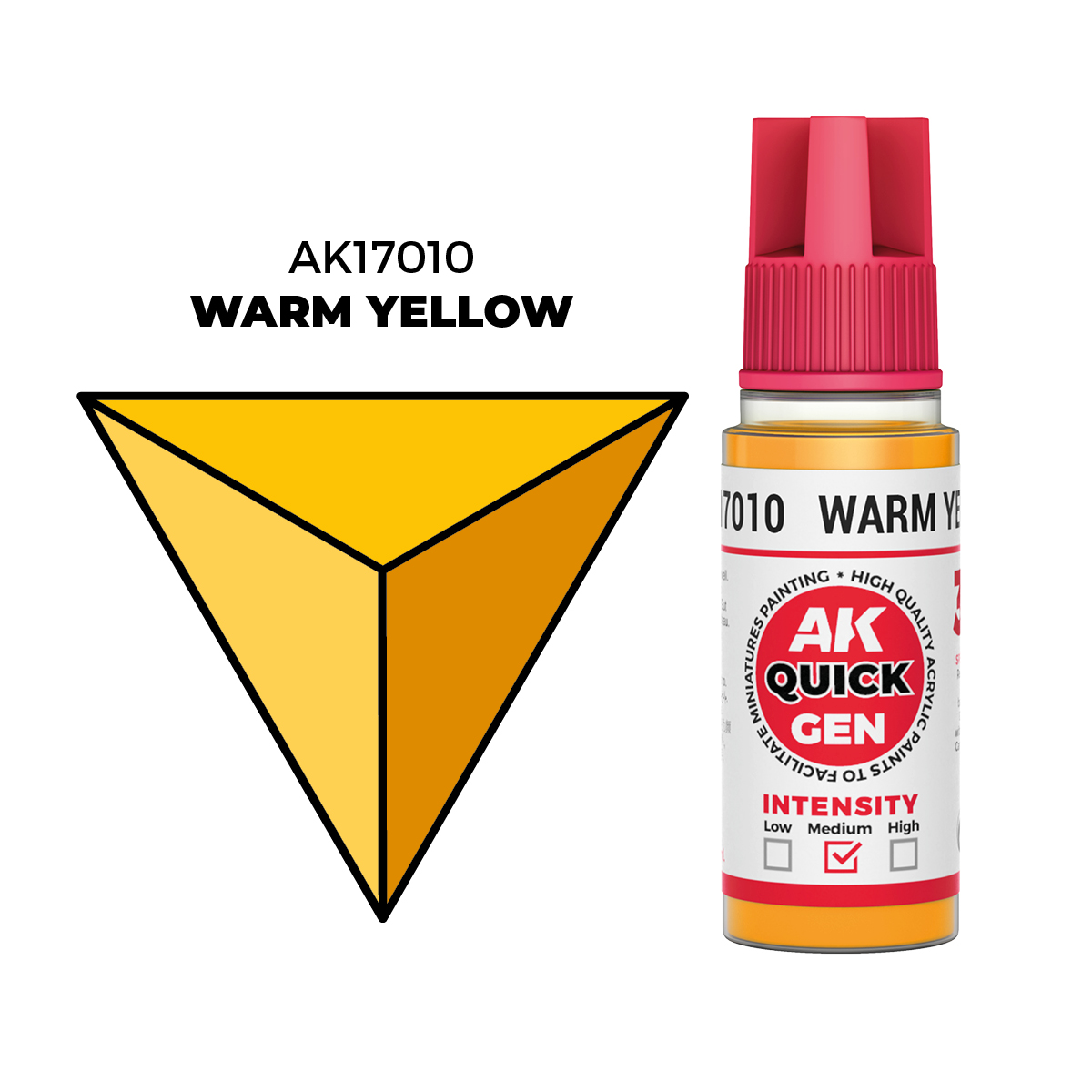 ak-interactive-warm-yellow-colore-acrilico-quick-gen-per-modellismo image 1