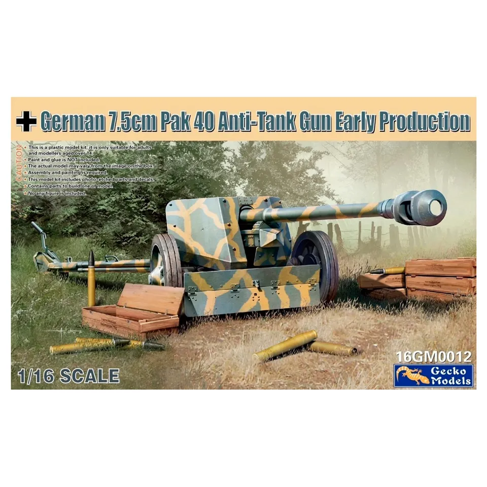 ak-interactive-1-16-german-7-5cm-pak-40-anti-tank-gun-cannone-controcarro-in-sca image 1