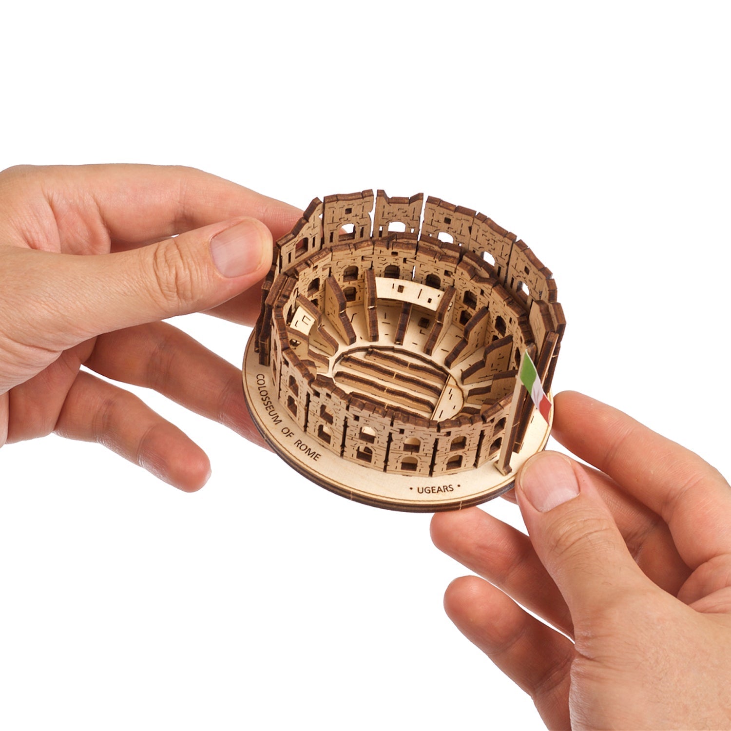 ugears-colosseo-di-roma-modello-3d-in-legno-da-costruire image 4