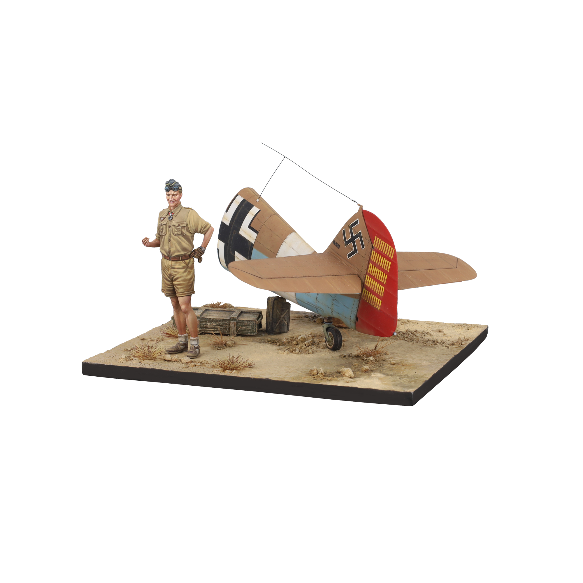 scale75-warfront-marseille-ace-of-bf109-1-32-scena-pilota-e-coda-bf109-da-diping image 5