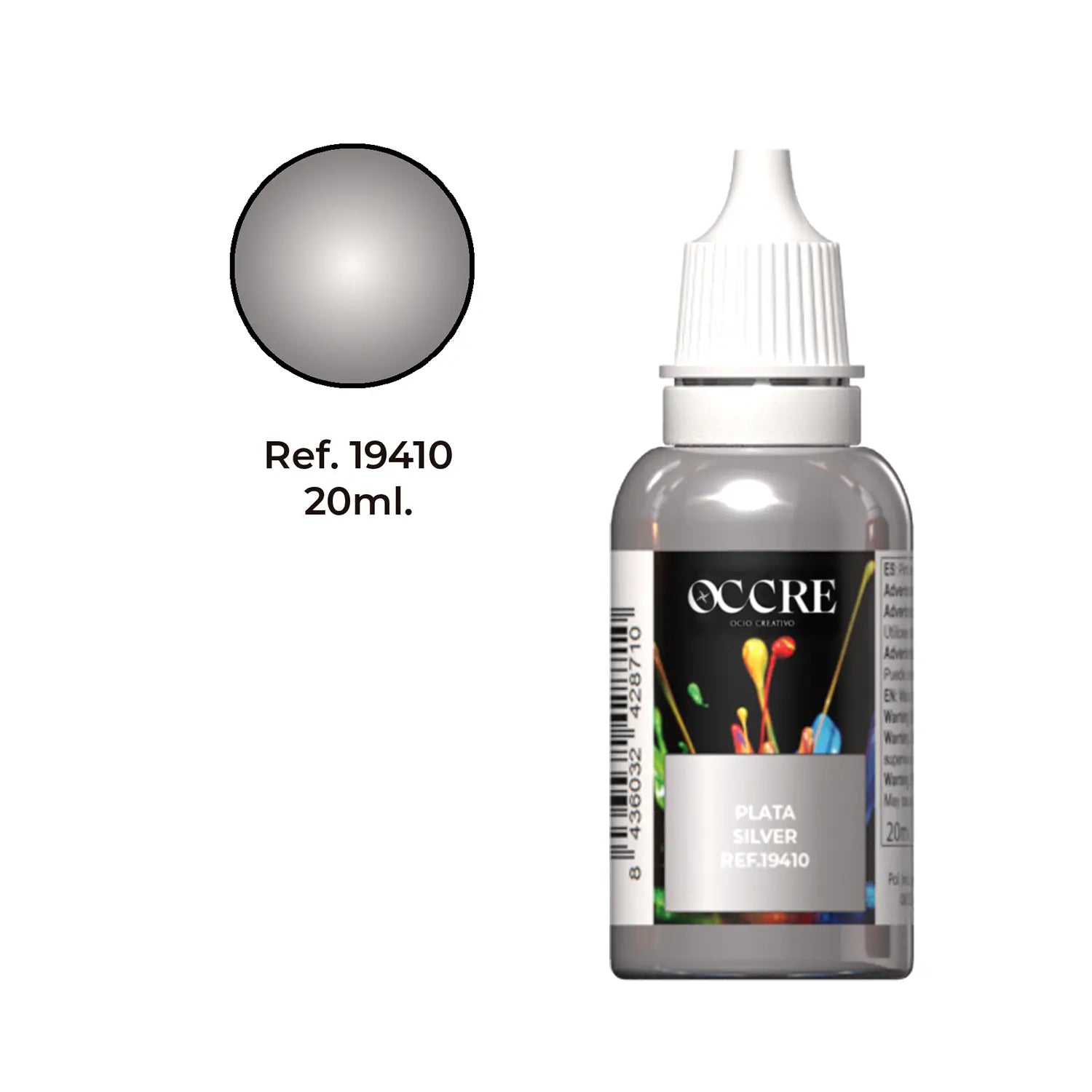 occre-vernice-acrilica-argento-20-ml image 1
