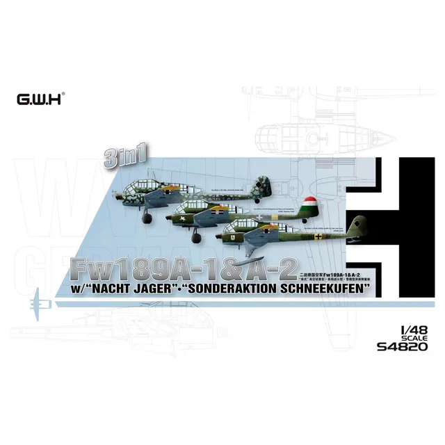 ak-interactive-fw189a-1-a-2-nacht-j-ger-sonderaktion-schneekufen-1-48-3-in-1 image 1