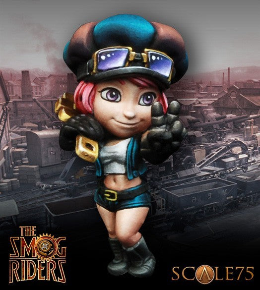 scale75-patty-wrench-the-smog-riders-chibi-miniatura-35mm-in-resina image 2