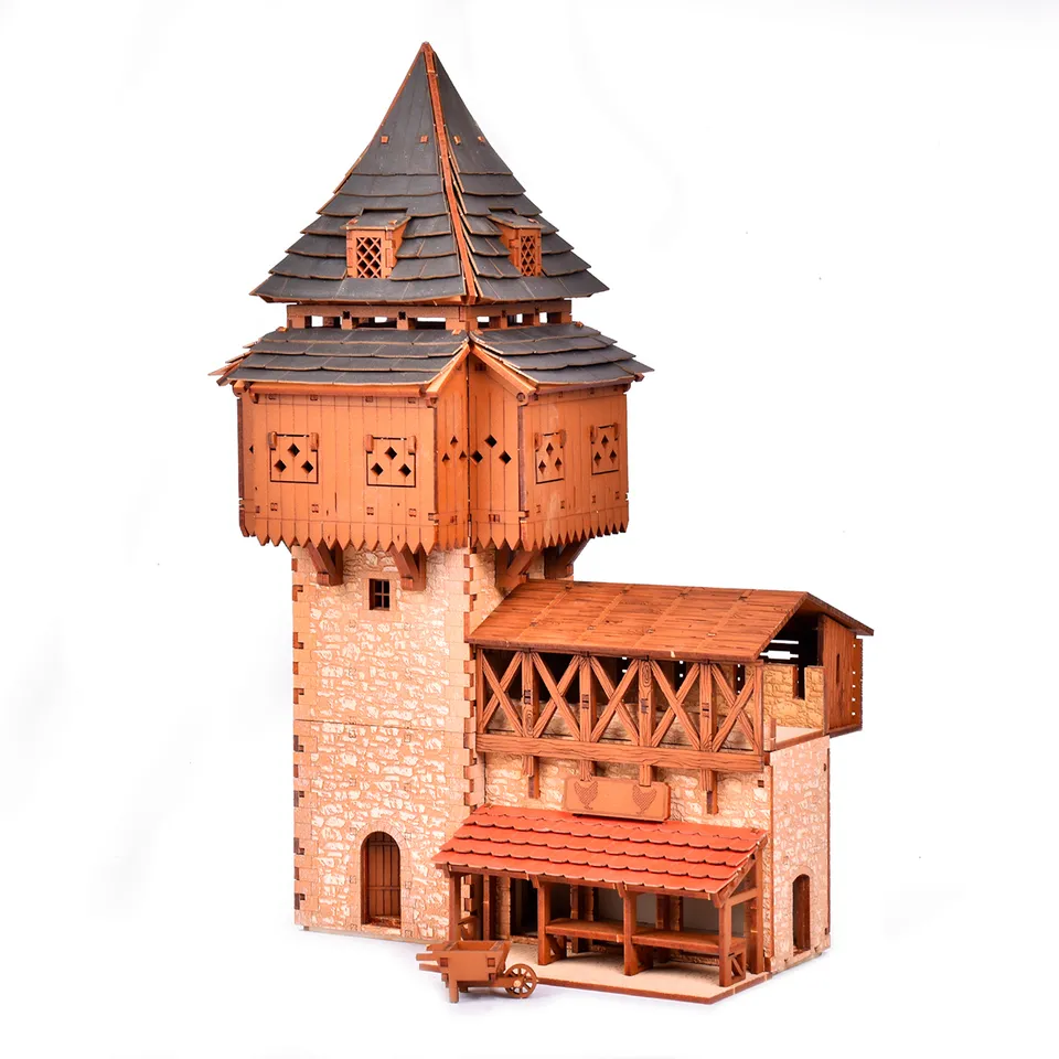 ak-interactive-the-eyrie-torre-di-guardia-medievale-28mm-castello-modellismo image 1