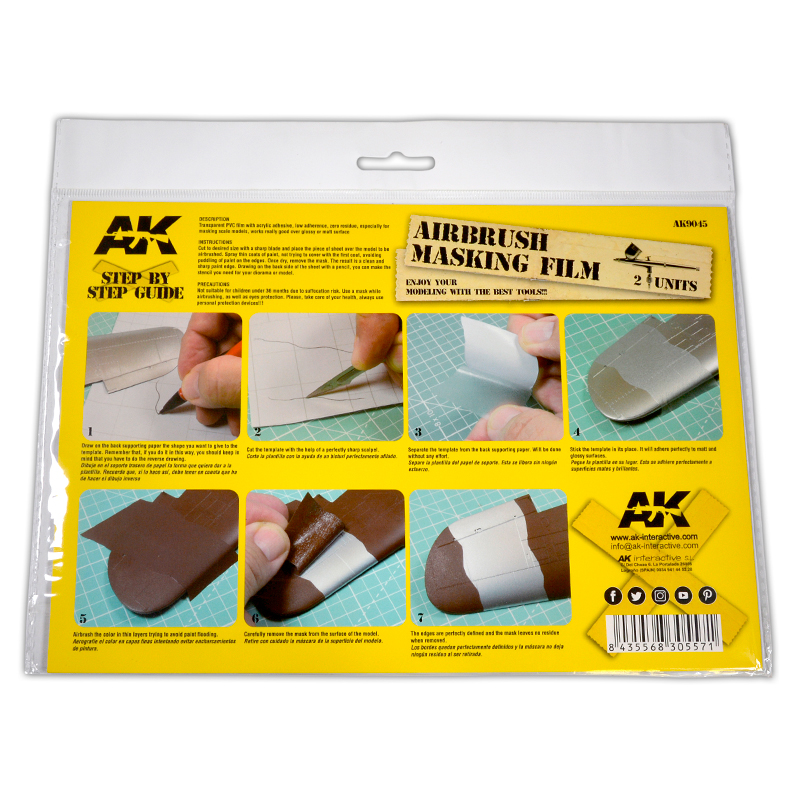 ak-interactive-l-mina-de-enmascaramiento-ak-para-aerograf-a-2-unit-a4-maschere-p image 1