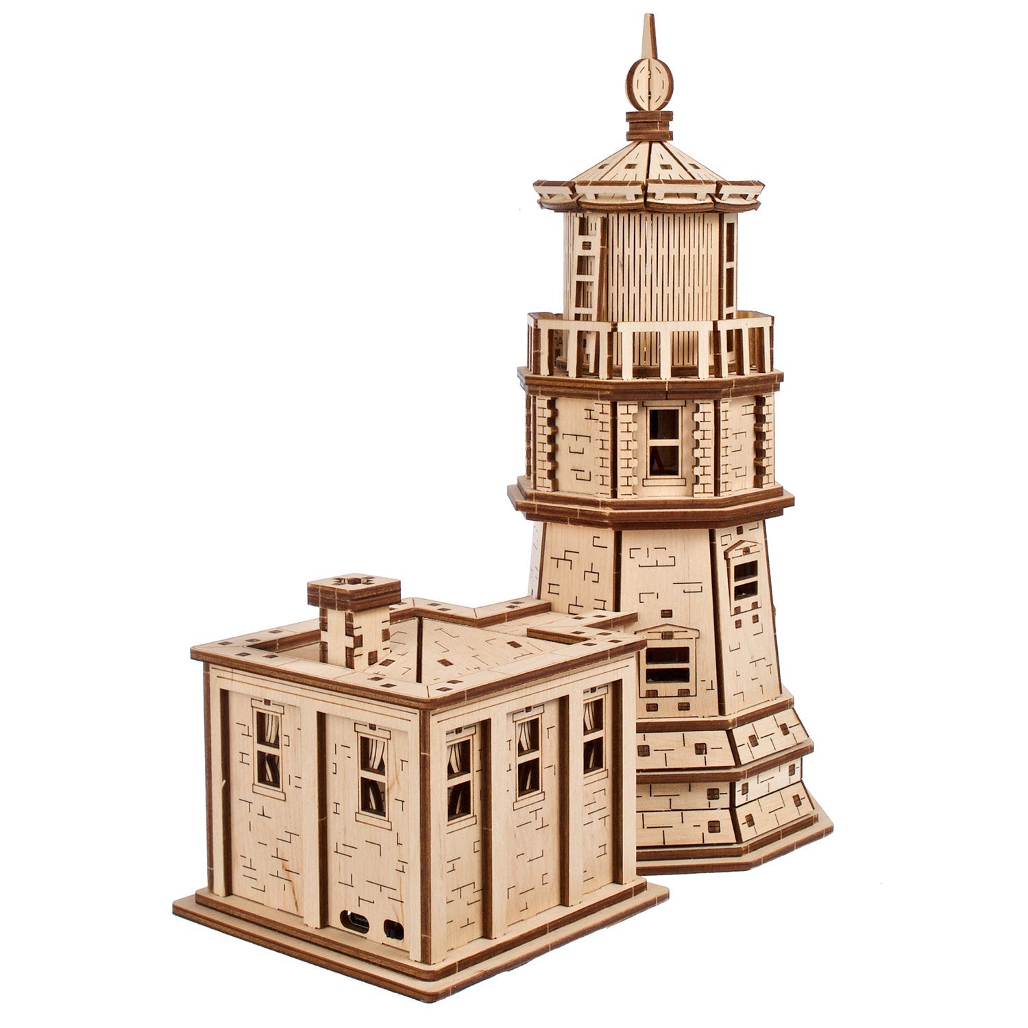 ugears-split-rock-lighthouse-kit-modellismo-meccanico-in-legno image 3
