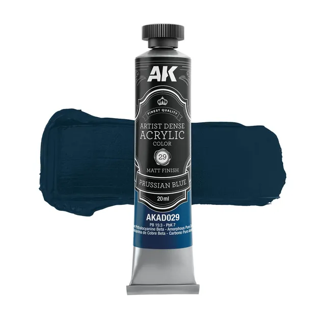 ak-interactive-azul-de-prusia-colore-acrilico-denso-artistico image 1
