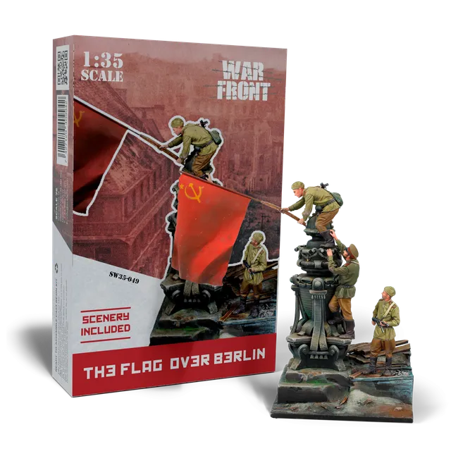 scale75-the-flag-over-berlin-figura-in-resina-1-35-da-montare-e-dipingere image 1