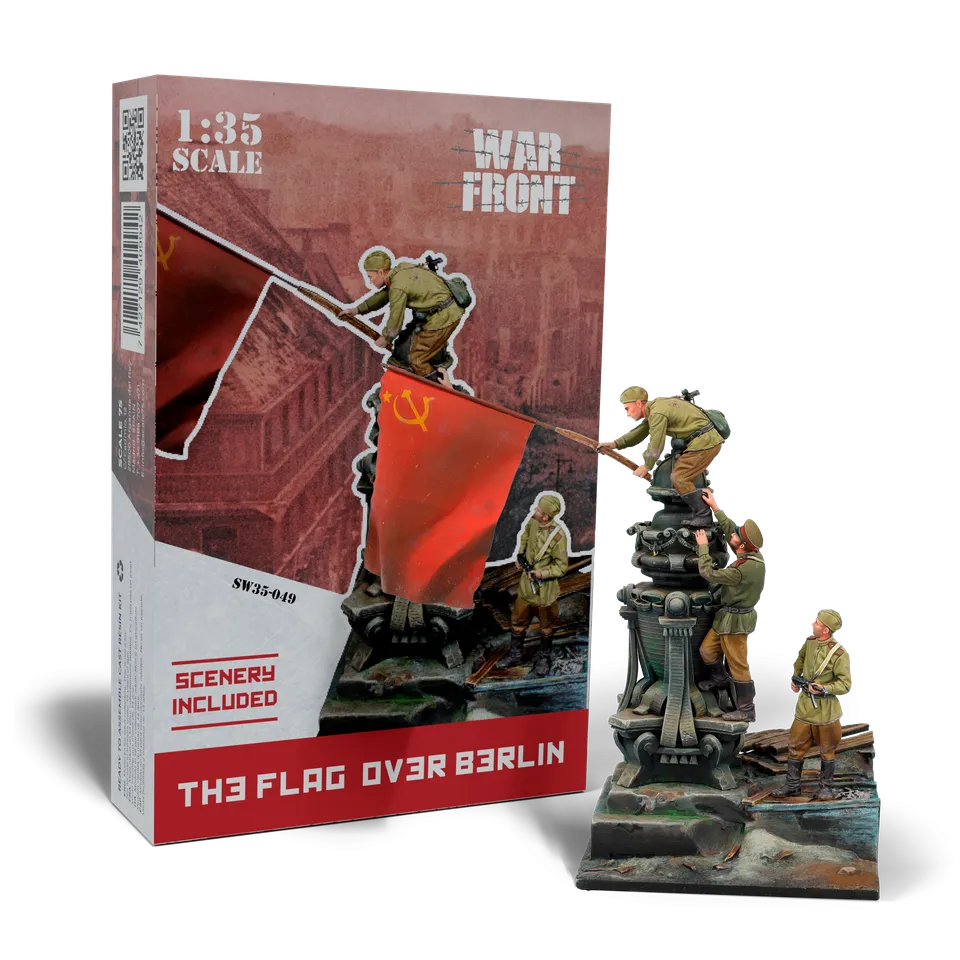 scale75-the-flag-over-berlin-figura-in-resina-1-35-da-montare-e-dipingere image 1
