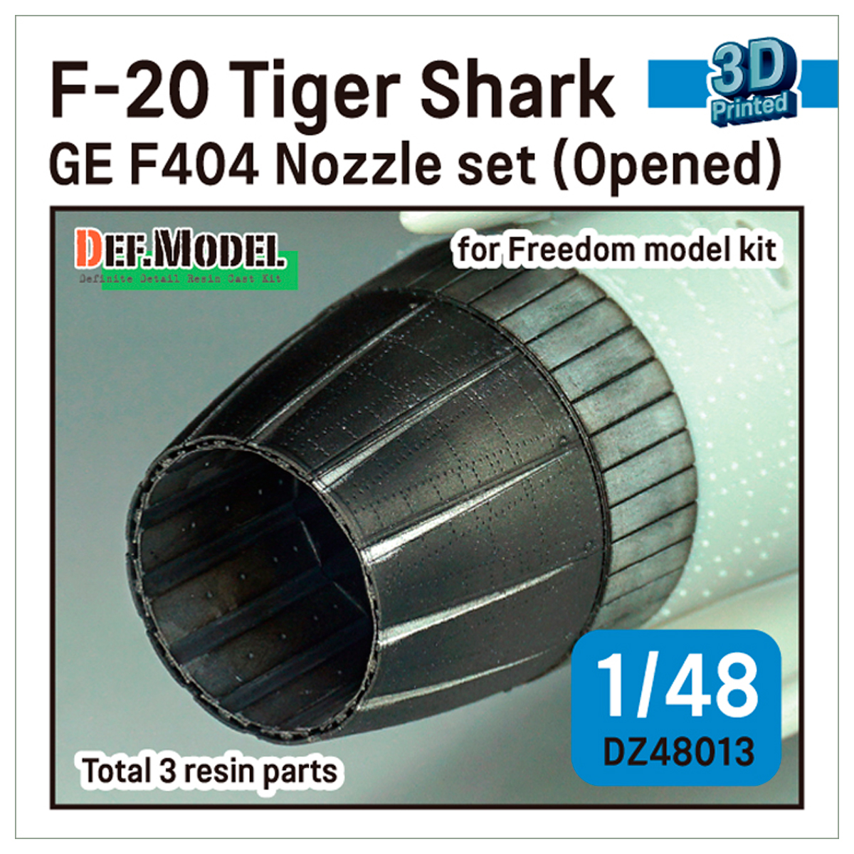 ak-interactive-f-20-tigershark-nozzle-set-ge-yf404-100-opened-per-freedom-model- image 1