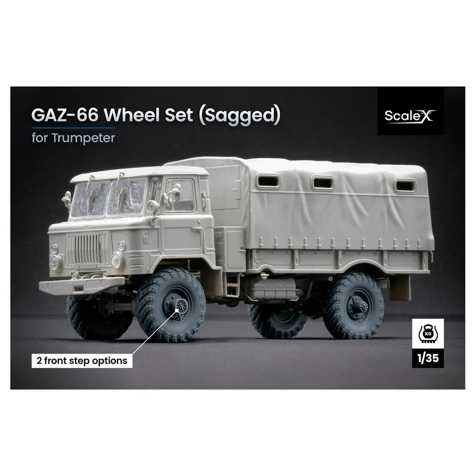 ak-interactive-gaz-66-weighted-wheel-set-scala-1-35-set-ruote-zavorrate-per-mode image 1