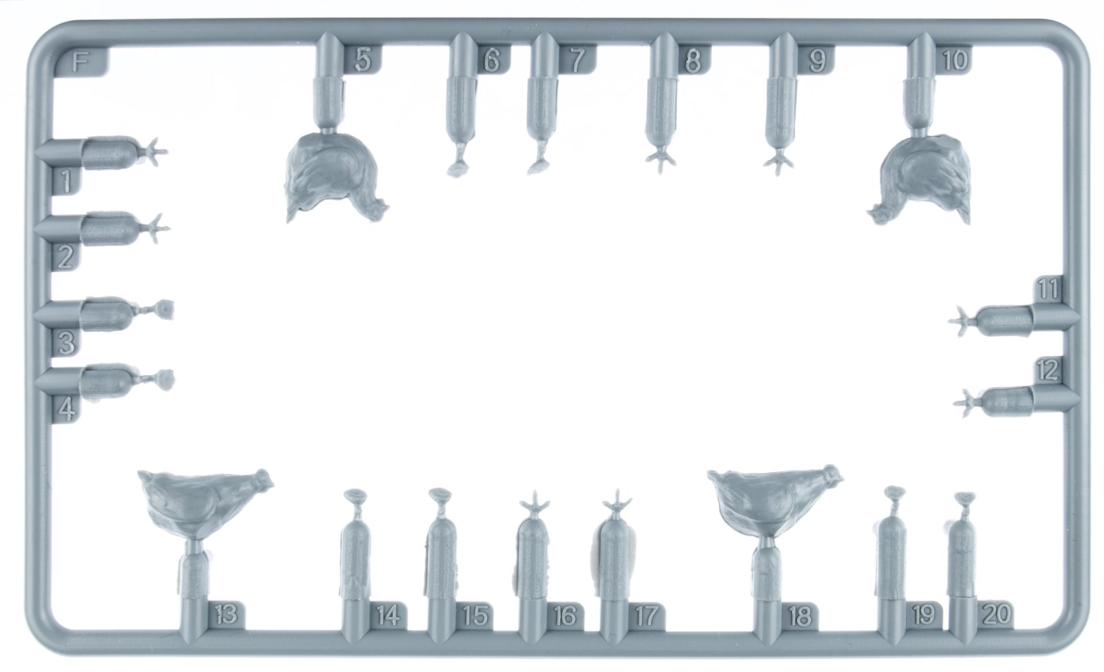 ak-interactive-1-35-chickens-set-di-galline-in-scala-1-35-per-diorami image 3