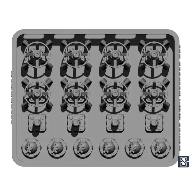ak-interactive-1-35-british-wwii-antenna-mount-set-accessori-dettaglio image 1