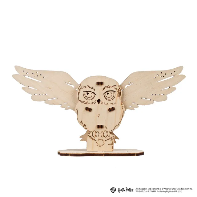 ugears-hedwig-owl-modellino-3d-da-colorare-della-gufo-di-harry-potter-con-ali-mo image 1
