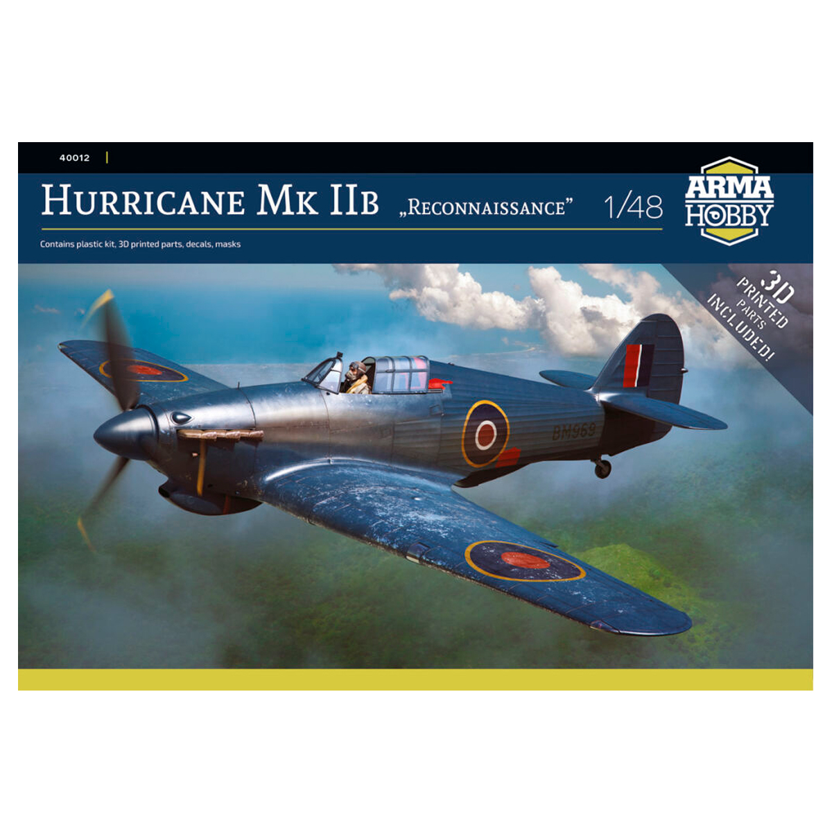 ak-interactive-hurricane-mk-iib-reconnaissance-1-48-kit-modello-aereo-da-costrui image 1