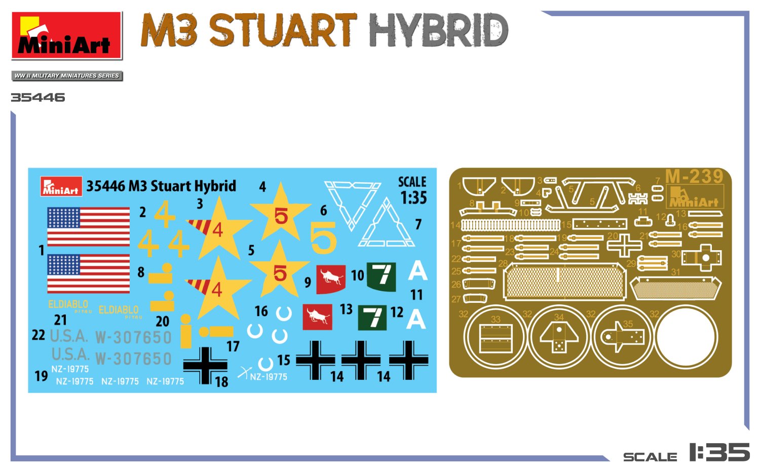 ak-interactive-1-35-m3-stuart-hybrid-kit-carro-armato image 2