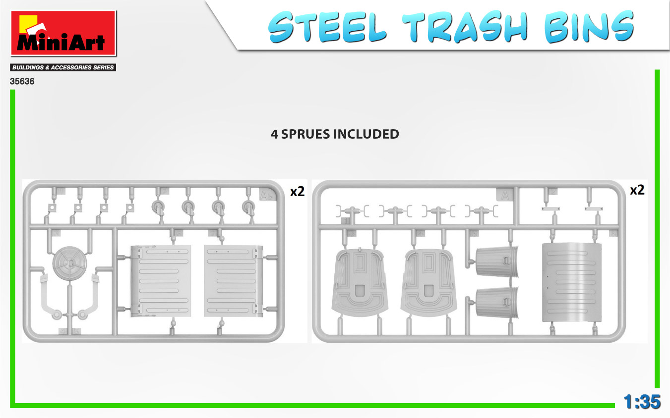 ak-interactive-1-35-steel-trash-bins-set-di-bidoni-metallici-per-diorami image 8