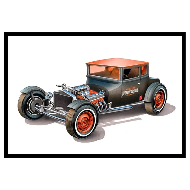 ak-interactive-1925-ford-t-chopped-1-25-kit-modellismo-auto-custom image 1
