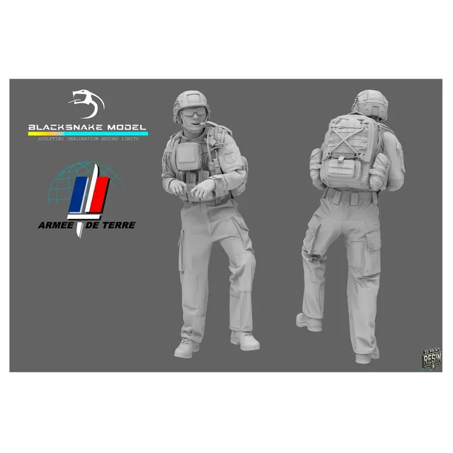 ak-interactive-soldato-francese-1-35-gunner-figura-modellismo-da-costruire image 1