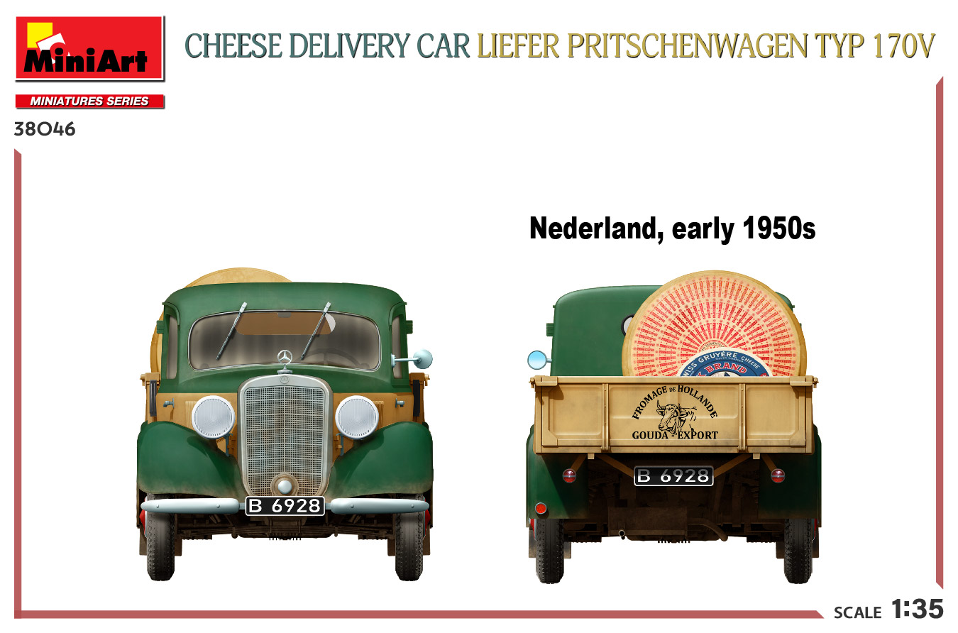 ak-interactive-1-35-cheese-delivery-car-liefer-pritschenwagen-typ-170v-kit-model image 8
