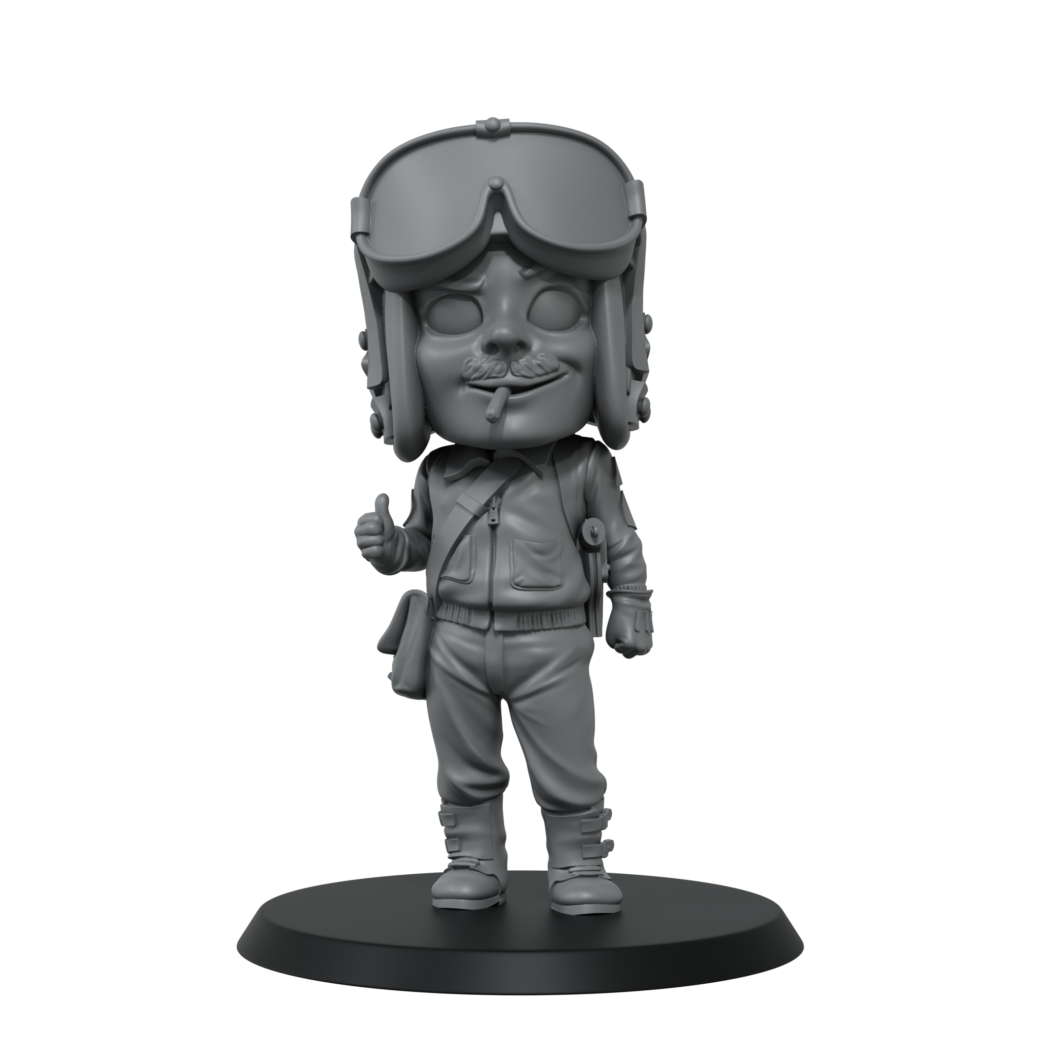 scale75-the-smog-riders-wwii-rocky-star-cooper-miniatura-35mm-in-resina image 2