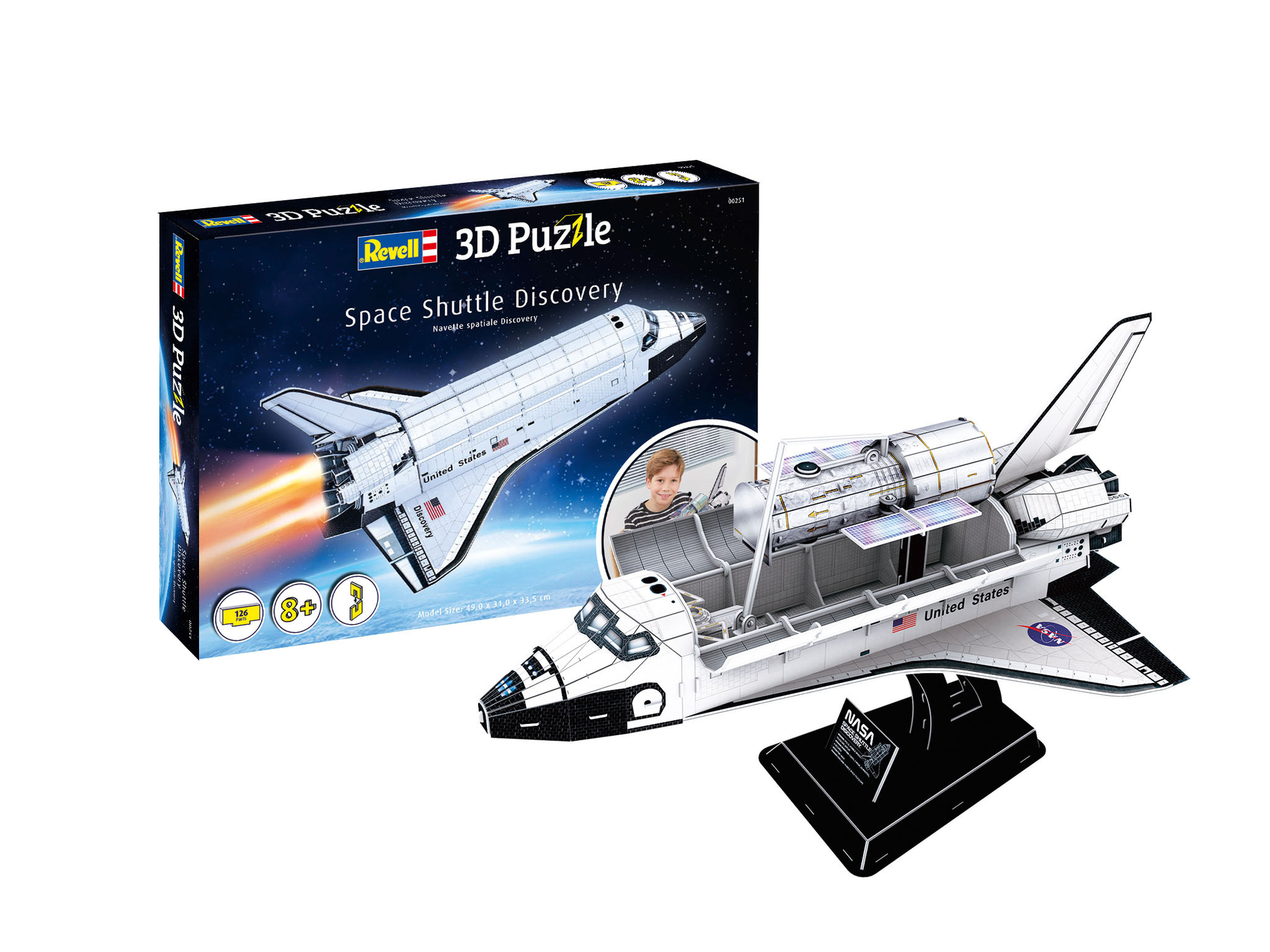 ak-interactive-space-shuttle-discovery-puzzle-3d-da-costruire image 2