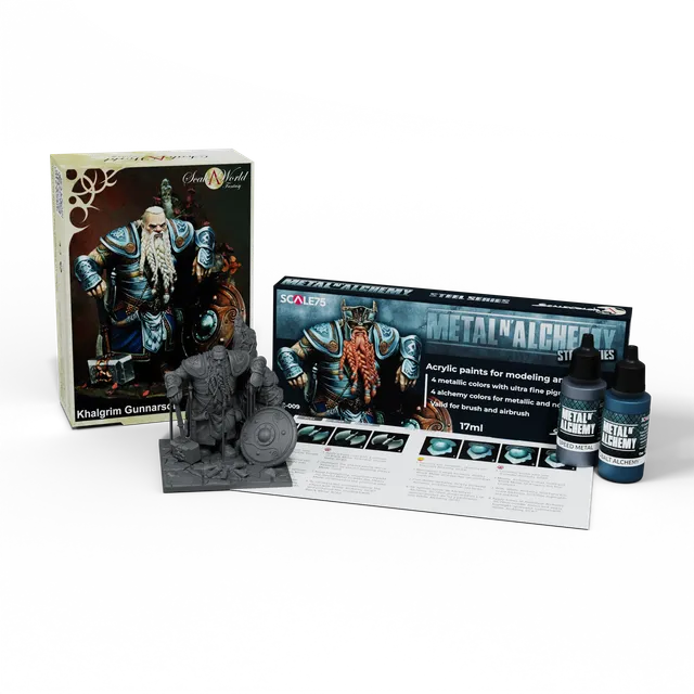 scale75-pack-steel-series-sse-009-khalgrim-gunnarson-scf-007-set-pittura-e-minia image 1